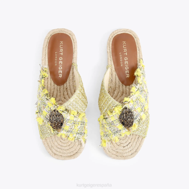 Kurt Geiger mujer alpargata london kensington 2LPR445 | calzados amarillo